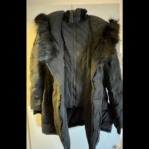 Express Black Down Coat - Picture 1 of 5